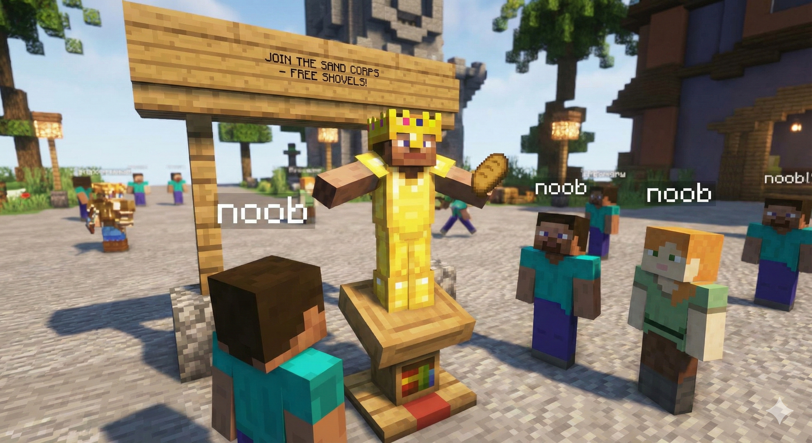 Recruiting new players at spawn